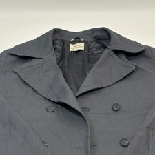 Will's Vegan Store Women's Double-Breasted Blazer Jacket Charcoal Gray, Size S