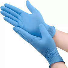 Blue Vinyl Disposable Gloves Latex Powder Free Medical Exam Gloves Pack S/M/L/XL