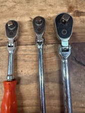 (3) Mac Tools 1/2" 3/8"  Ratchets VR15FPA XR11FPA XR8FPA Comfort Grip L24