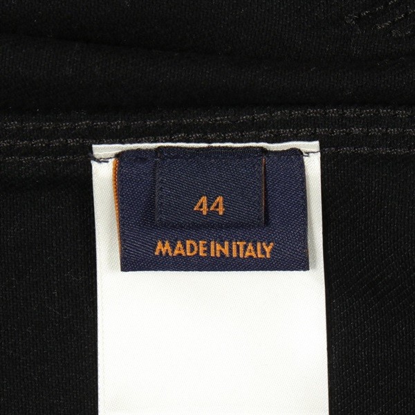 Louis Vuitton Monogram Embossed Denim Jacket Men’s Black Size 44 Excellent image 6