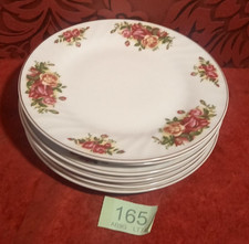 19 cm Vintage Royal Norfolk 'Rose Duet' Side Plates  'Old Country Roses'