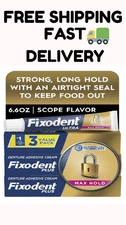 Fixodent Ultra Max Hold Secure Denture Adhesive Cream 2.2 oz, 3 Pack