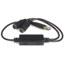 USB to PS/2 Adapter for Keyboard and Mouse