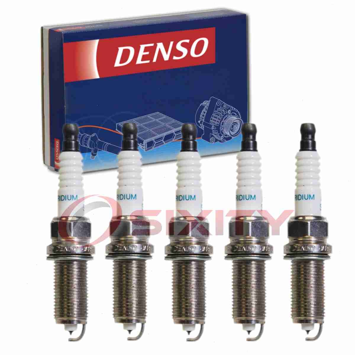 5 pc Denso Spark Plugs for 2004-2009 Volvo S60 2.3L 2.4L 2.5L L5 Ignition ng