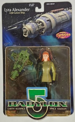 Previews Exclusive Babylon 5 Lyta Alexander Figure w/ Green Ship Black Gloves