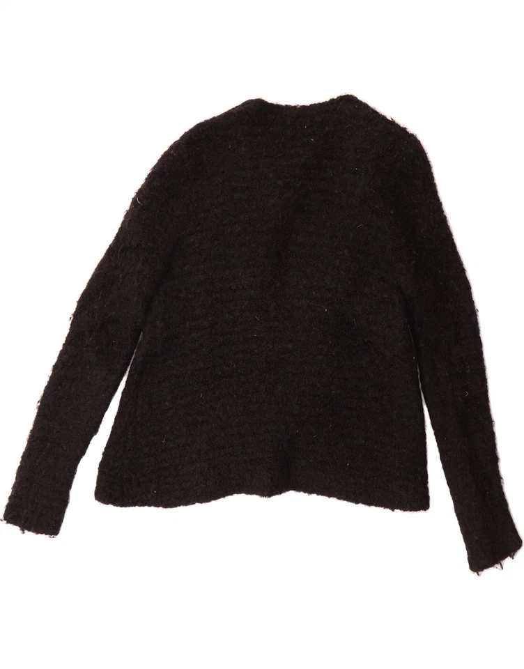 TED BAKER Womens Open Cardigan Sweater UK 14 Medium Black Wool BK08 - Image 2 of 3