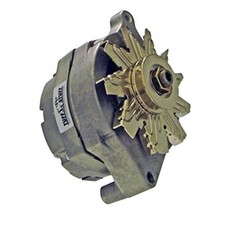 Alternator, 100 amps, 12V, 1-Wire, Single V-Belt Pulley, Aluminum Case, Natur...