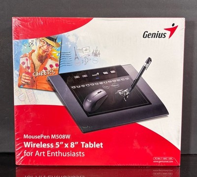 Genius MousePen M508W 8'' x 5'' USB Wireless Multimedia Tablet Art Design ~ NEW