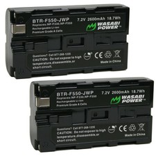 Wasabi Power Battery 2-Pack for Sony NP-F330, NP-F530, NP-F550, NP-F570
