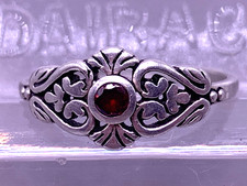 Vintage Sterling Silver Marsala ruby ring size 8