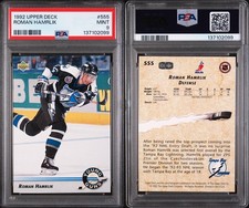 1992 UPPER DECK #555 Roman Hamrlik YOUNG GUNS PSA 9 MINT