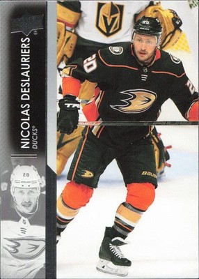 2021-22 Upper Deck Nicolas Deslauriers #1 - NM Card Anaheim Ducks