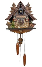 409Q - Engstler Battery-operated Cuckoo Clock - Full Size - 12"H x 12"W x 7"D