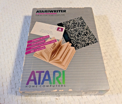 Vintage Atari Writer 8-Bit Word Processor Cartridge (In Box)