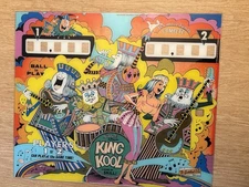 Gottlieb Coin Backglass  1972 King Kool