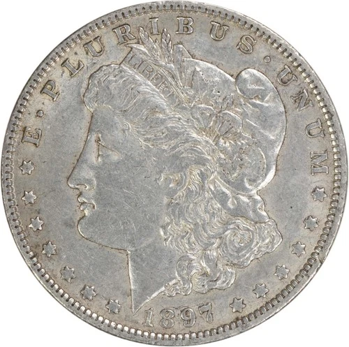 1897-O Morgan Silver Dollar EF Uncertified #639