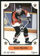 1991-92 7th Inning Sketch WHL #321 Evan Marble