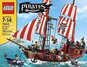 Genuine OEM LEGO Complete set of 5 SAILS From Brickbeard Bounty pirate Set 6243.