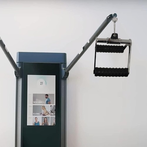 Solid Steel Double D Pulldown Handle for Tonal Gym - Supports 800lbs Weight - Picture 4 of 6