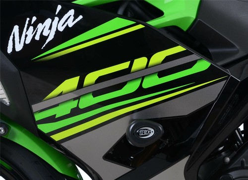 R&G Crash Protectors Black - Aero Style (Non Drill) Kawasaki Ninja 400 2018-2024 - Picture 4 of 4