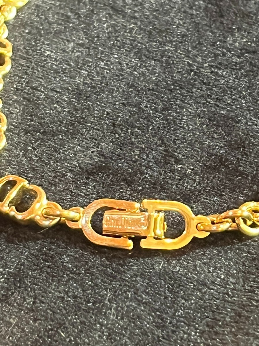 アクセサリー Dior Vintage 11 ream Logo Gold Bracelet s-l400.jpg