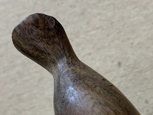 Vintage Polished Wooden Duck/Bird Handcarved Figurine Sculpture Folk Art 5.5” L - Picture 10 of 10