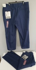 NEW OLD STOCK 2 PAIR SEARS ROEBUCKS work pants full fit 40x29 Navy Blue Vintage
