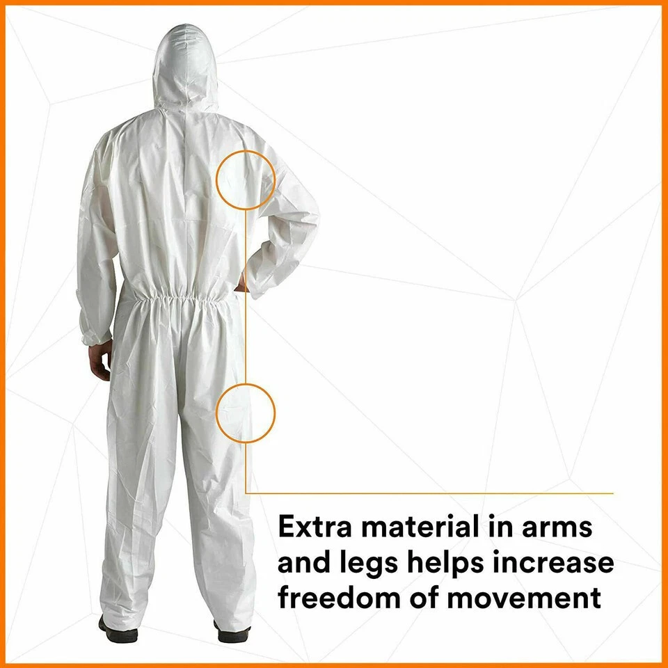 Mono Desechable Capucha Blanca Papel Traje Pintores Mono Protector Traje Reino Unido
