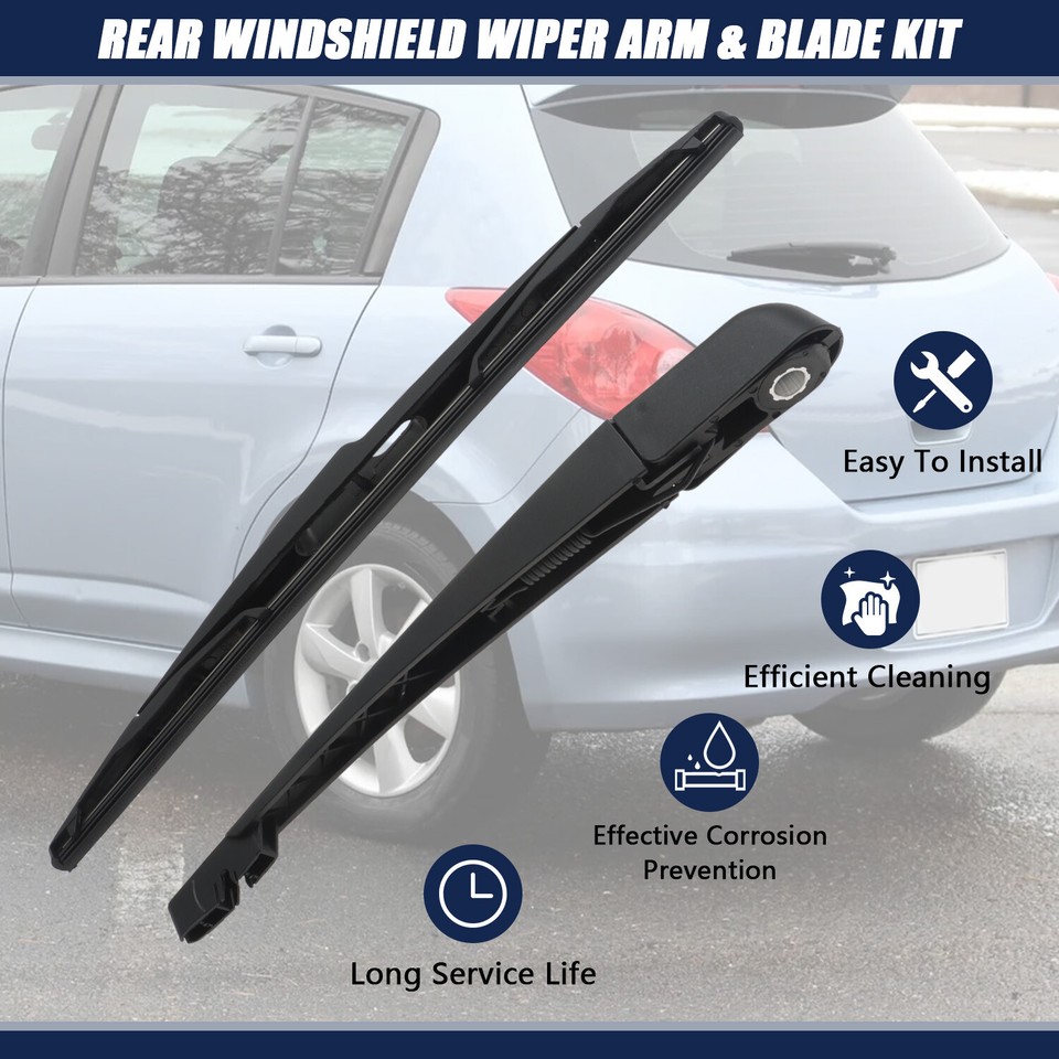 X AUTOHAUX 14-Inch Rear Wiper Blade Replacement For Dodge Durango 2004-2009, Jeep Grand Cherokee 2005-2010 & More – Easy DIY Install