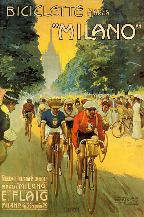 BICICLETTE MARCA MILANO BICYCLE BIKE CYCLISM RACE ITALY VINTAGE - Main Image