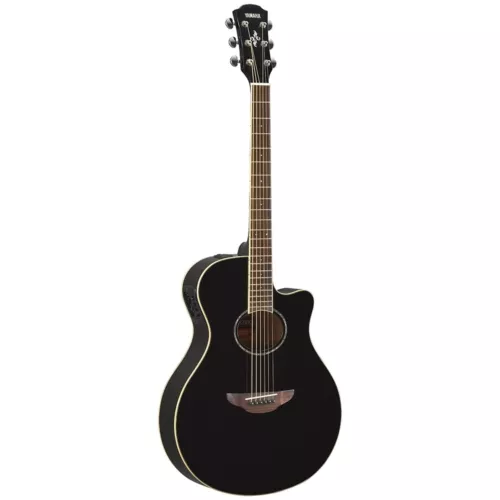 Yamaha APX600 Thinline Acoustic-Electric Guitar Rosewood Fingerboard - Black