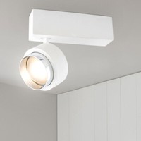 Led Gips Decken Lampe Weiß Wohn Ess Zimmer Spot Strahler Chrom Leuchte Beweglich