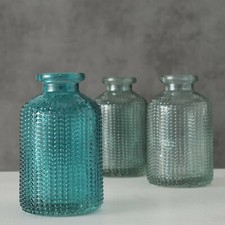 Flasche Dekoflasche Vase Glas lackiert  10 cm...