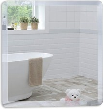 Mood® Square Bathroom Mirror Wall Mounted, Bevelled Edges, 40cm x 40cm