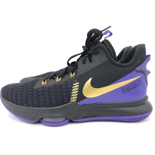 Size 11 - Nike LeBron Witness 5 Fierce Purple Metallic Gold 2020 for sale online | eBay