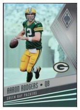 G044 AARON RODGERS 2017 PANINI PHOENIX SILVER PRIZM #38 GREEN BAY PACKERS