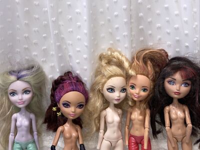 Ever After High Dolls Lot of 5 Nude For Parts/OOAK