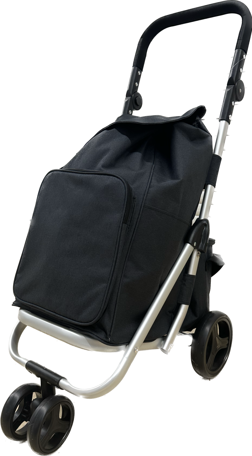 Shopping Trolley Cart 50L Foldable Stair Climbing Cart w/ Bag & 4