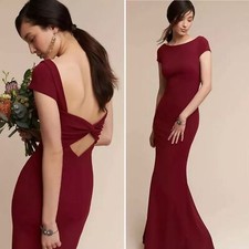 Katie May BHLDN Madison Dress Gown Size 14 Bordeaux Bridesmaid Formal Wedding