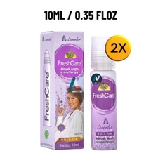 FRESHCARE Minyak Angin LAVENDER Natural Aromatherapy Roll On Medicated Oil 2pcs