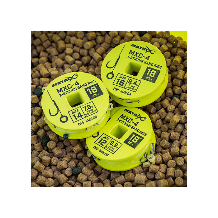 MXC4 18 INCH (45CM) BAIT BAND RIGS FISHING HOOKS TO NYLON eBay