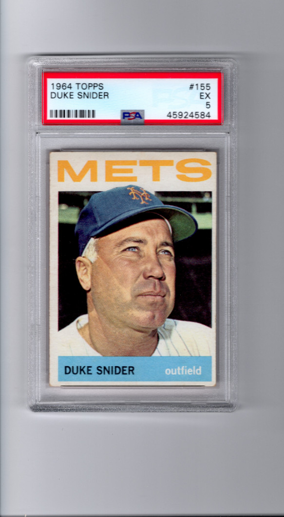 1964 Topps Duke Snider New York Mets #155 ⭐️💥🎯 PSA Graded 5