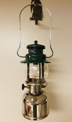 RARE* Vintage Coleman Nickel 242C Single Mantle Lantern 12