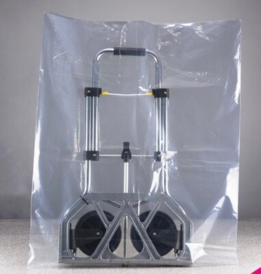 50 x Large Clear Heavy Duty Strong 500 Gauge Poly Bags 30''x36'' (762mm x 915mm)