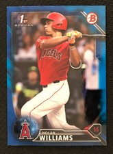 2016 Bowman Baseball Nolan Williams Angels Blue SP #d 062/150 Card #BD-113