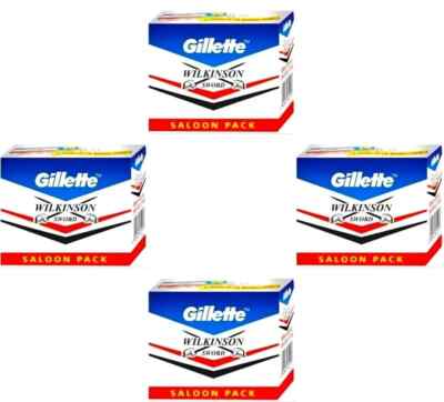 Gillette Razor Wilkinson Sword Double Edge Razor Blades Saloon Pack 4x50 Blades
