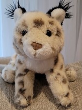 Animal Alley Spotted Lynx Wild Cat Plush 12" Laying Toys R Us