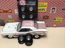 1/18 ACME MOPAR HEMI CUDA DRAG LITE WHEELS AND TIRE SET A1806128W 1/18 DRAG