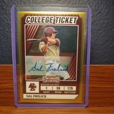Sal Frelick 2022 Panini Elite Extra - College Tickets #CTO-34 auto 53/99