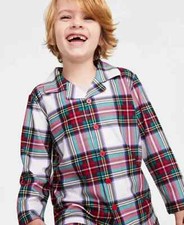 Family Pajamas Matching Kids Stewart Plaid Pajama Top ONLY
